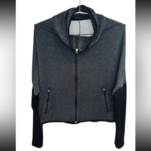 Nike Gray Dri-FIT Full Zip High Collar Jacket - Picture 3 of 11